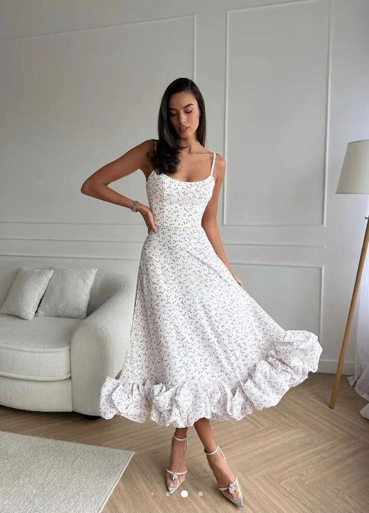 Lexi - elegante midi feestjurk