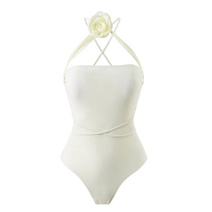 Bandeau bloemen monokini badpak - By La Bella Vie