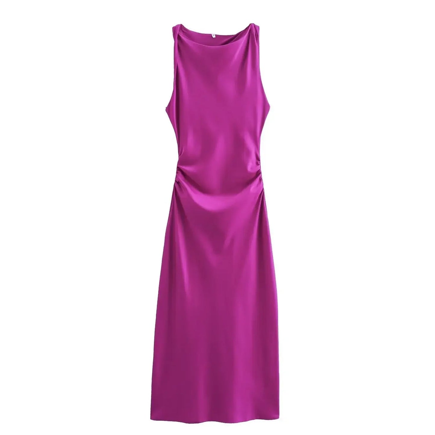 Elena – Chique Satijnen Maxi Jurk