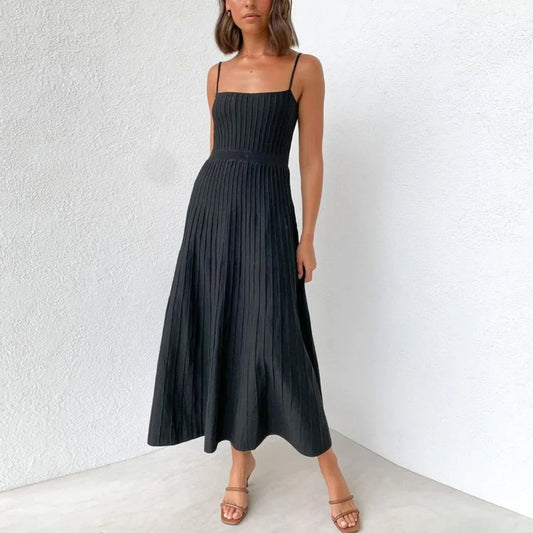 Elise – Strapless Geplooide A lijn Jurk Dames