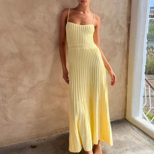 Elise – Strapless Geplooide A lijn Jurk Dames