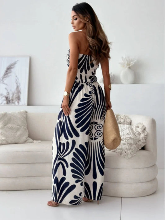 Elegante Boho Wide Leg Jumpsuit - By La Bella Vie