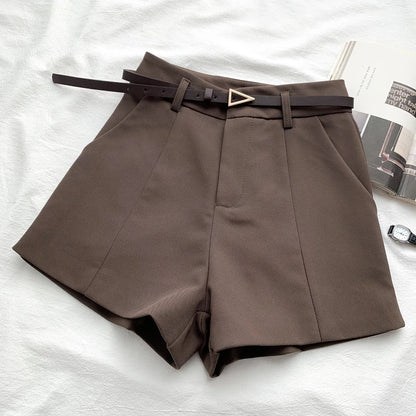 Triangle Luxe High Waist Linnen Shorts – Met Riem