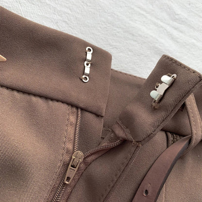 Triangle Luxe High Waist Linnen Shorts – Met Riem