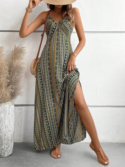 Sunspell Boho Flowy Maxi Dress
