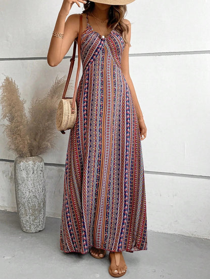 Sunspell Boho Flowy Maxi Dress