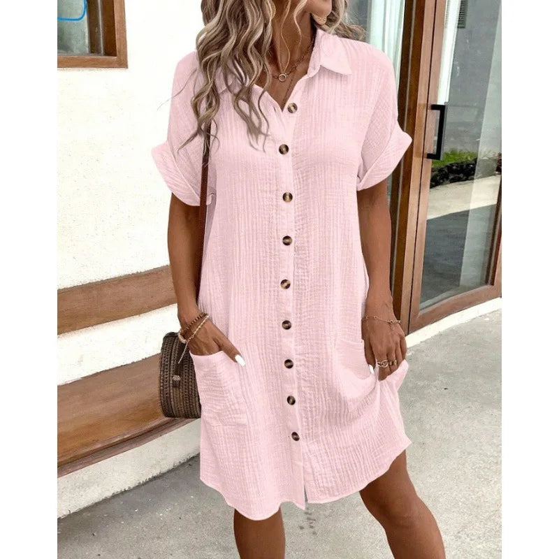 Lina – Casual Zomerjurk van Katoen
