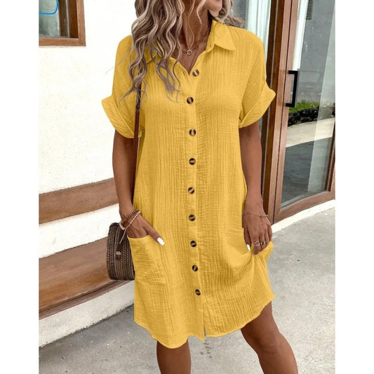 Lina – Casual Zomerjurk van Katoen