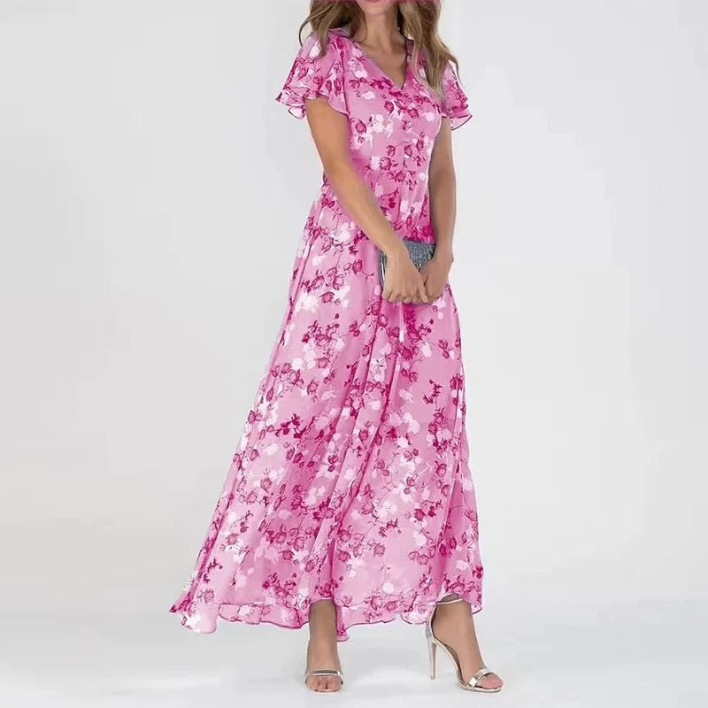 Rose - stijlvolle jurk met ruches