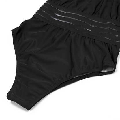 Stijlvol gestreept mesh chique badpak - By La Bella Vie