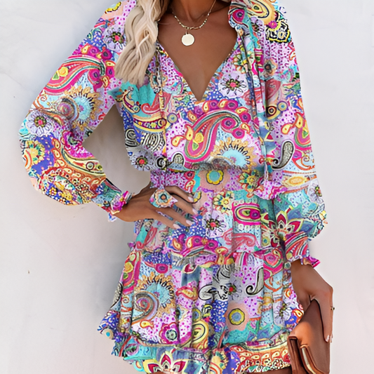 Imani - Elegante Chiffon Mini jurk
