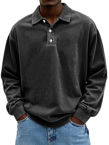 Edgar | Poloshirt met lange mouwen