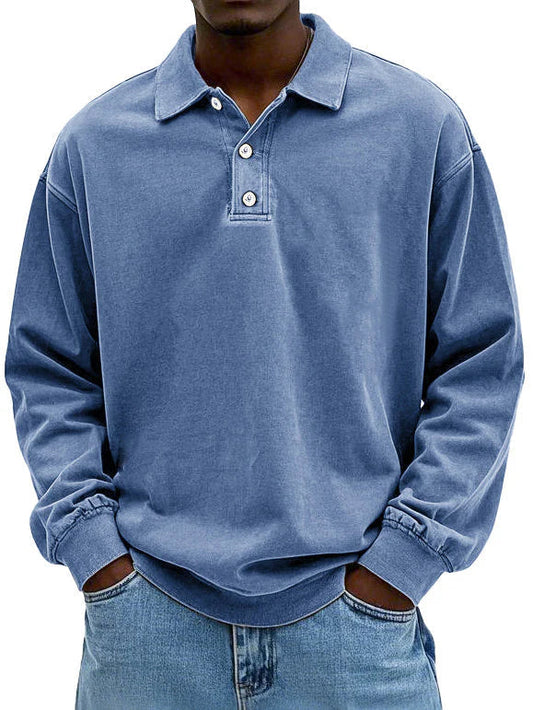 Edgar | Poloshirt met lange mouwen