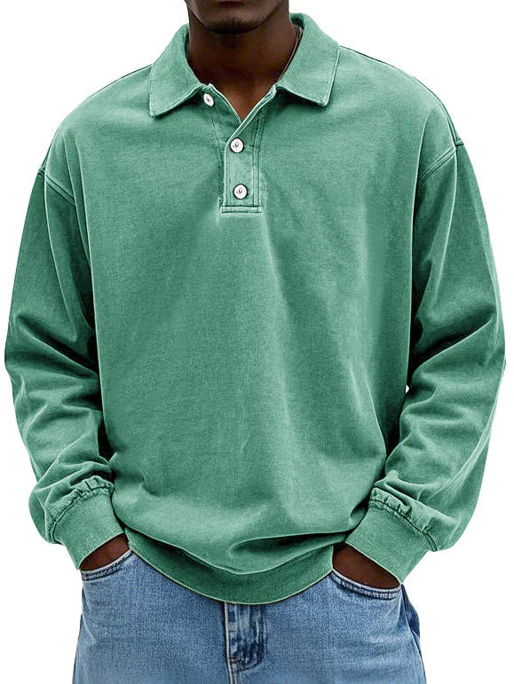 Edgar | Poloshirt met lange mouwen