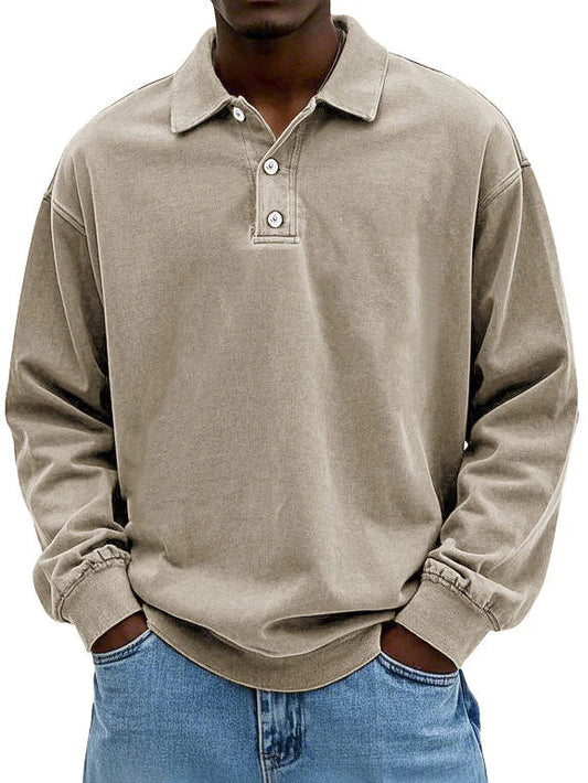 Edgar | Poloshirt met lange mouwen