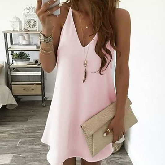 Leilani - chic chiffon mini-jurkje