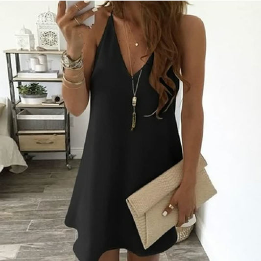 Leilani - chic chiffon mini-jurkje