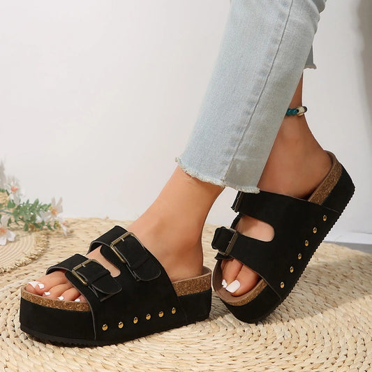 Antislip orthopedische sandalen met plateau - By La Bella Vie