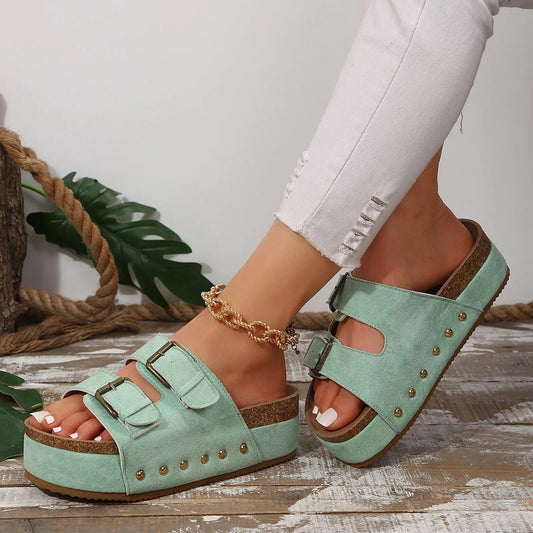 Antislip orthopedische sandalen met plateau - By La Bella Vie